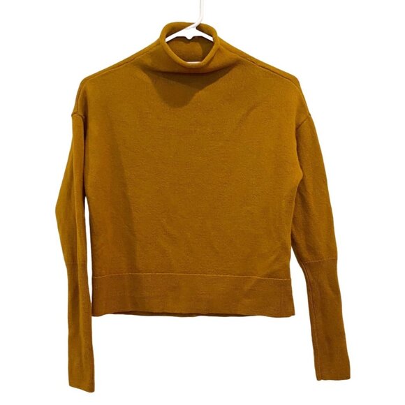 Aritzia Wilfred 100% Merino Wool Cyprie Funnel Neck Sweater Size Small - Picture 2 of 9